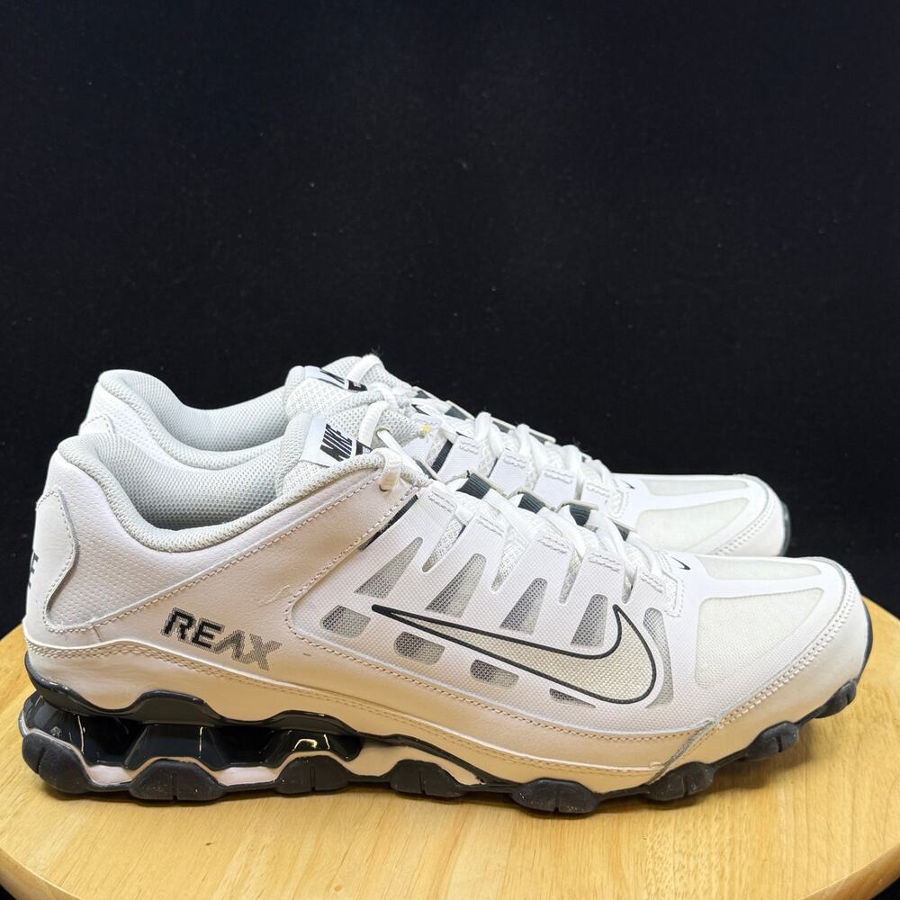 Nike REAX 8 TR Mesh Pure Platinum Size 11.5 Men's Running Shoes 621716-108 White - Picture 5 of 10